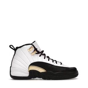 Jordan Black and White Sneakers with Gold Accents